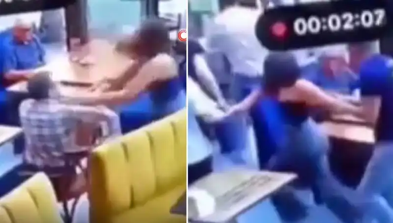 Garsona Tokat Atan Müşteri, Restoranın Güçlü Ekibiyle Yüzleşmek Zorunda Kaldı