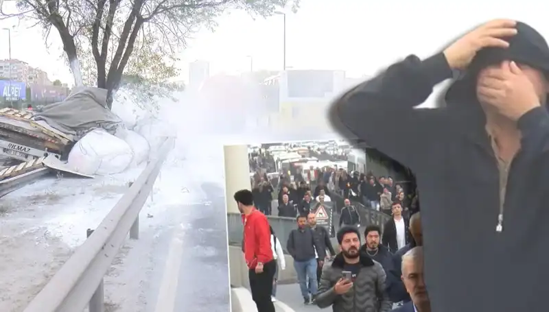 D-100'de Kazanın Ayrıntıları: Alçı Yüklü TIR'dan Trafiği Kilitleyen Olay