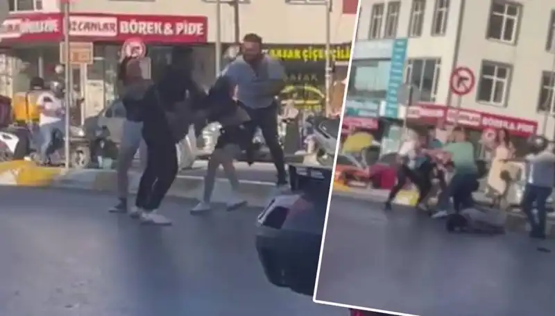 Esenyurt'ta Motosikletli İki Kadına Yapılan Saldırı Gözleri Şaşkına Çeviriyor