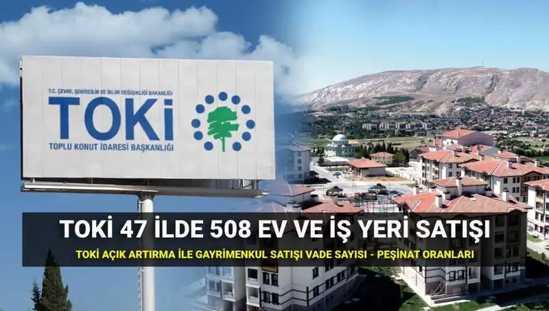 TOKİ 2023: 508 Konut ve İş Yeri Açık Artırmaya Çıkıyor!